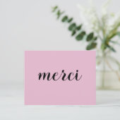Merci French Danke Postkarte (Stehend Vorderseite)