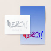 Merci french danke silber folienkarte (Anzeige)