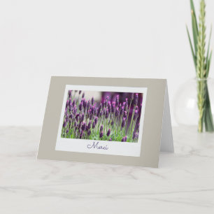 Merci French Lavender France Vielen Dank Karte