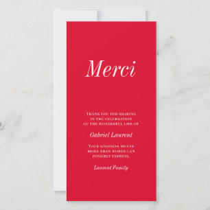 Merci French Modern Typografy Memorial Danke