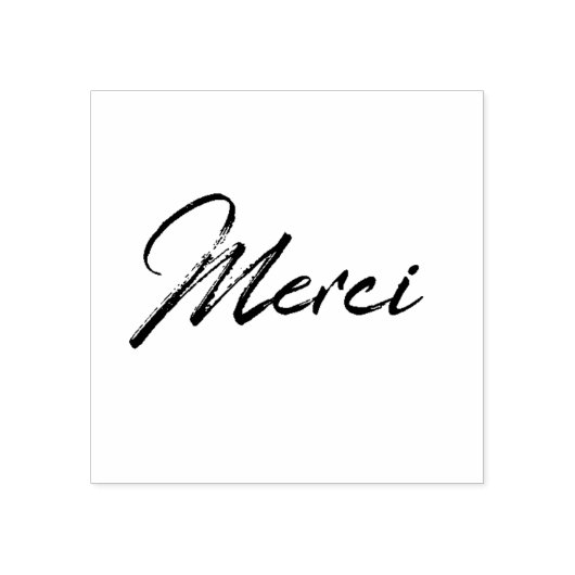 Merci Gummistempel (Prägung)