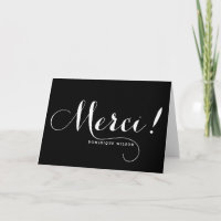 Merci | Kalligraphie Danke Karte
