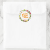 Merci Merci Merci Floral Danke Sticker (Tasche)