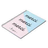 Merci Notizbuch Notizblock (Linke Seite)