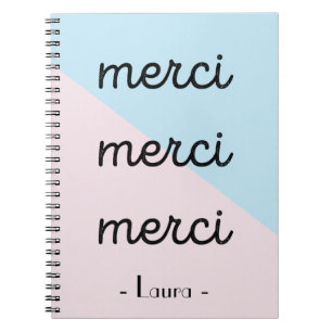 Merci Notizbuch Notizblock