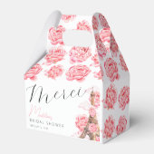 Merci Paris Brautparty Vielen Dank Geschenkschachtel (Rückseite)