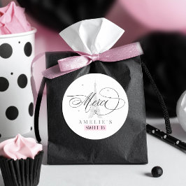 Merci Paris Sweet 16 ID1162 Runder Aufkleber