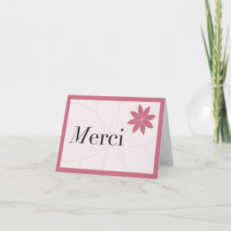 Merci Pink Dankeskarte