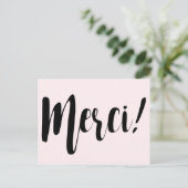 Merci Postcard Postkarte (Stehend Vorderseite)