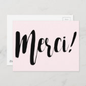 Merci Postcard Postkarte (Vorne/Hinten)