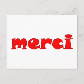 merci postkarte