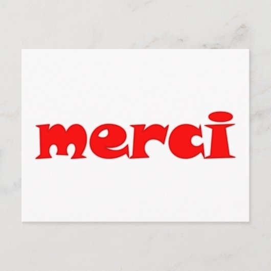 merci postkarte (Vorderseite)