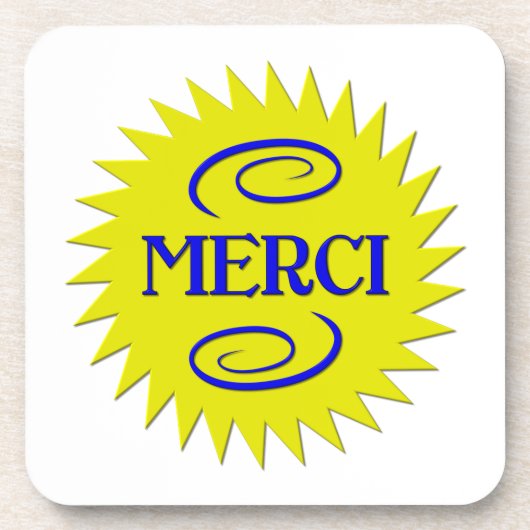 Merci Untersetzer (Vorderseite)