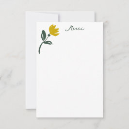 Merci Vielen Dank Note Card Dankeskarte