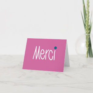 Merci Vielen Dank Note Card Dankeskarte