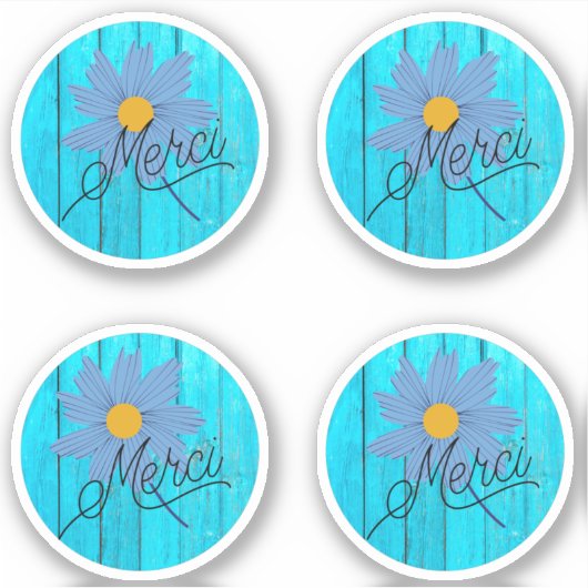 Merci, vielen Dank, Sticker (Vorderseite)
