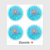 Merci, vielen Dank, Sticker (Blatt)