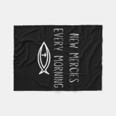 Mercies Jesus Christian Prayers Mens Womens  Fleecedecke (Vorderseite (Horizontal))