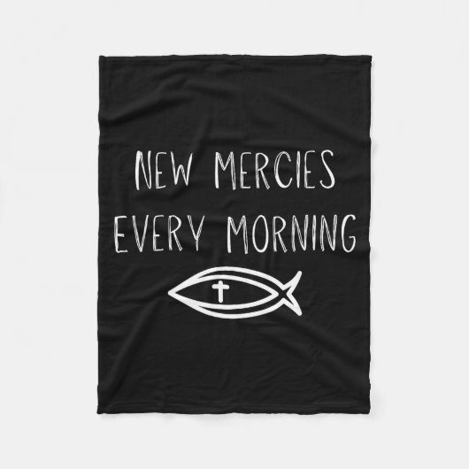 Mercies Jesus Christian Prayers Mens Womens  Fleecedecke (Vorderseite)