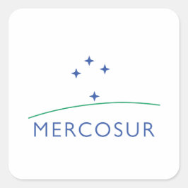 Mercosur Quadratischer Aufkleber