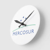 Mercosur Runde Wanduhr (Winkel)