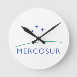Mercosur Runde Wanduhr