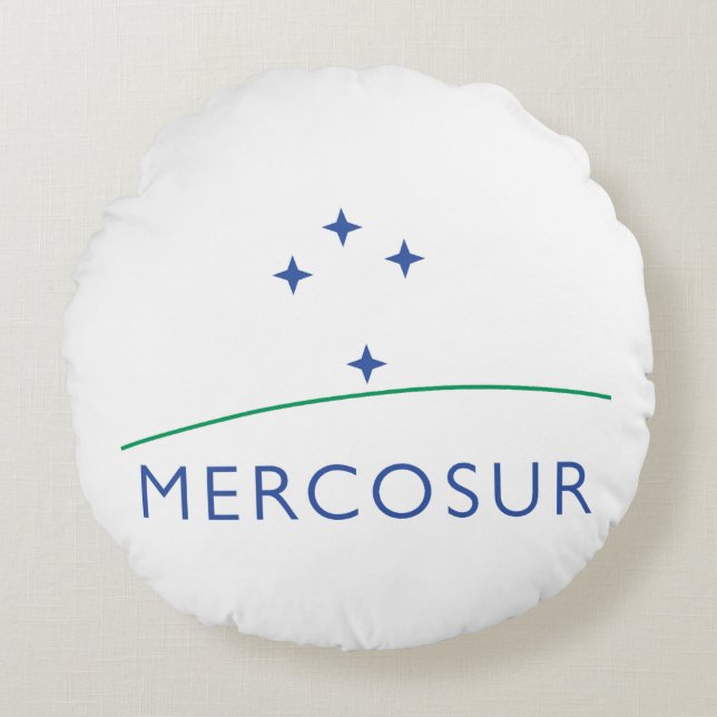 Mercosur Rundes Kissen (Vorderseite)