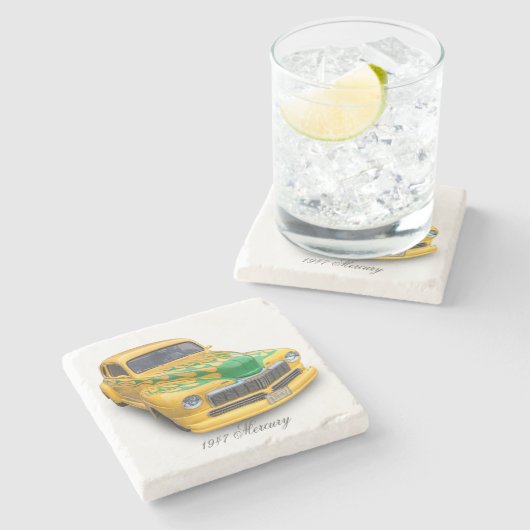 MERCURY 1947 STEINUNTERSETZER (Seitenansicht)