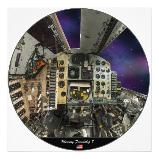 Mercury 7, Cockpit-Ansicht Fotodruck (Vorne)