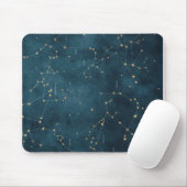 Mercury Blue Konstellation Star Map Perchment Mousepad (Mit Mouse)