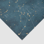 Mercury Blue Konstellation Star Map Perchment Seidenpapier (Ausschnitt)