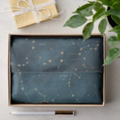 Mercury Blue Konstellation Star Map Perchment Seidenpapier (Geschenk)
