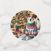 Mercury Custom Text Foto Table Confetti Konfetti (Klein Vorderseite)