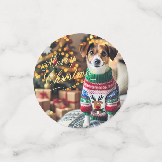 Mercury Custom Text Foto Table Confetti Konfetti (Klein Vorderseite)