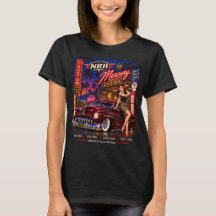 Mercury Customs Vintage Pin-Up Hot Rod Damen T-Shi