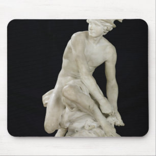 Mercury, das seine Winged Sandalen, 1744 befestigt Mousepad