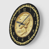Mercury Dime Centennial Gold Coin Image ~ Große Wanduhr (Winkel)