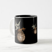 Mercury-Drache-Kaffee-Tasse Zweifarbige Tasse (Vorderseite Links)