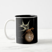 Mercury-Drache-Kaffee-Tasse Zweifarbige Tasse (Links)