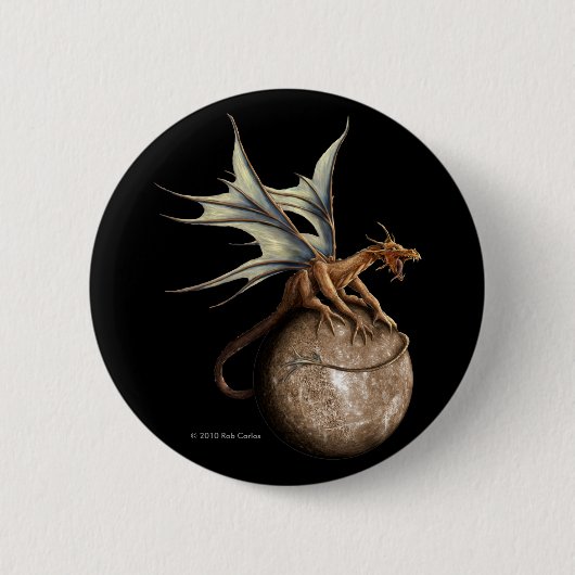 Mercury-Drache-Knopf Button (Vorderseite)