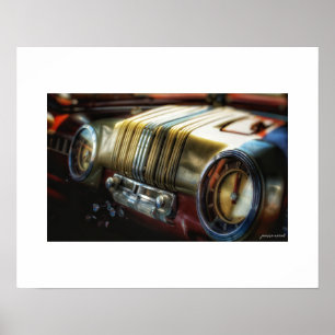 Mercury Eight Armaturenbrett Poster Druck