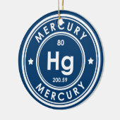 Mercury Element Blue Keramik Ornament (Links)
