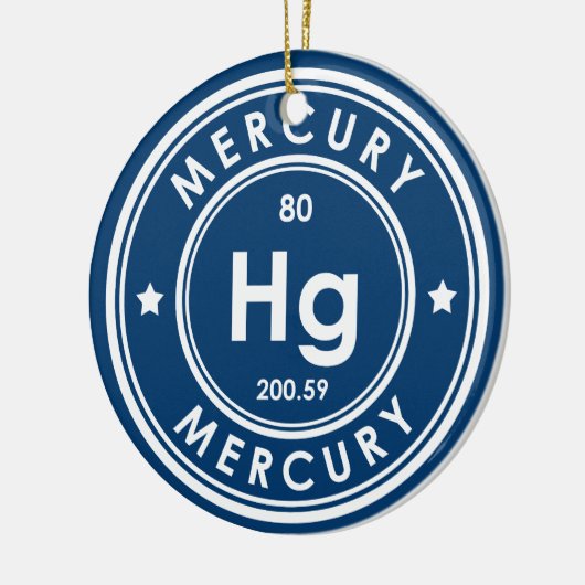 Mercury Element Blue Keramik Ornament (Links)