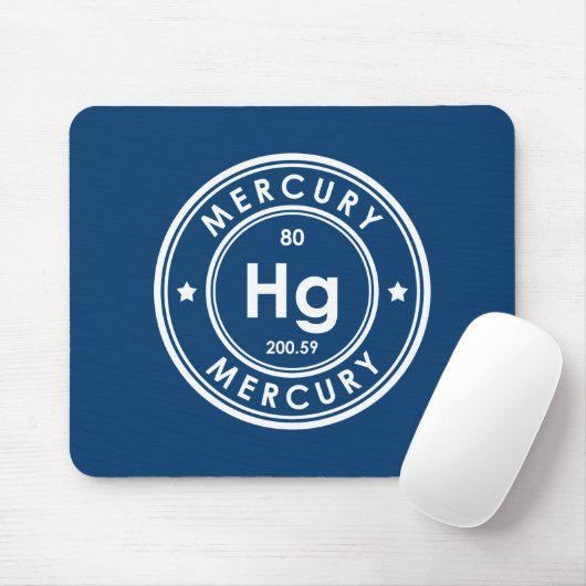 Mercury Element Blue Mouse Pad Mousepad (Mit Mouse)