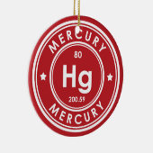 Mercury Element Red Keramik Ornament (Rechts)