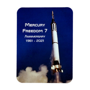 Mercury Freedom 7 - 60 Jahre Magnet