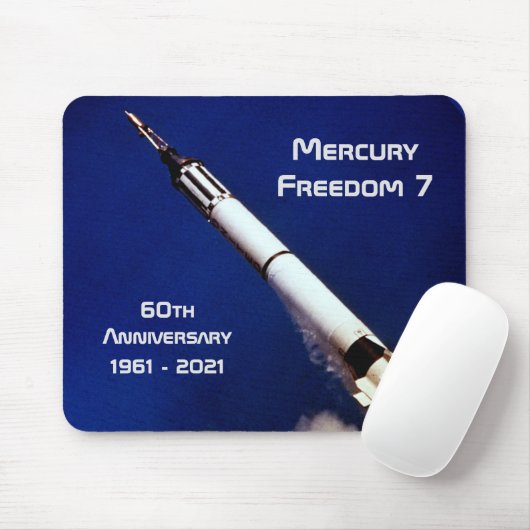 Mercury Freedom 7 - 60 Jahre Mousepad (Mit Mouse)
