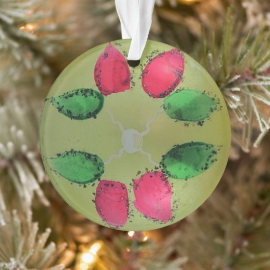 Mercury Glass Weihnachtsball Vintag gestrichen Blu Ornament (Baum)