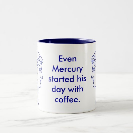 Mercury-HauptTasse Zweifarbige Tasse (Mittel)