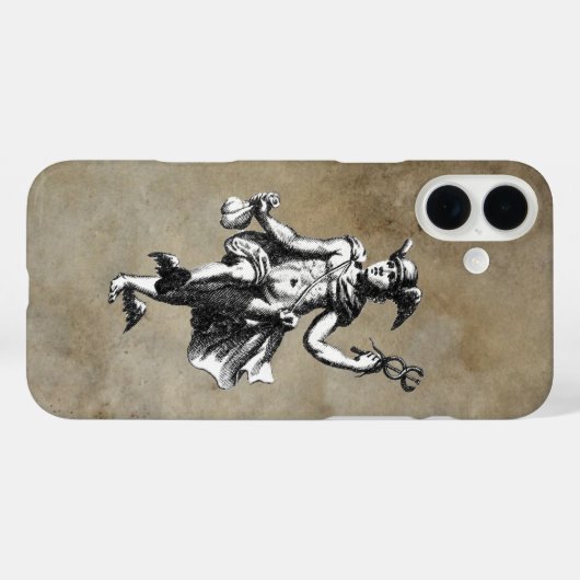 Mercury Hermes Dark Case-Mate iPhone Hülle (Rückseite (Horizontal))